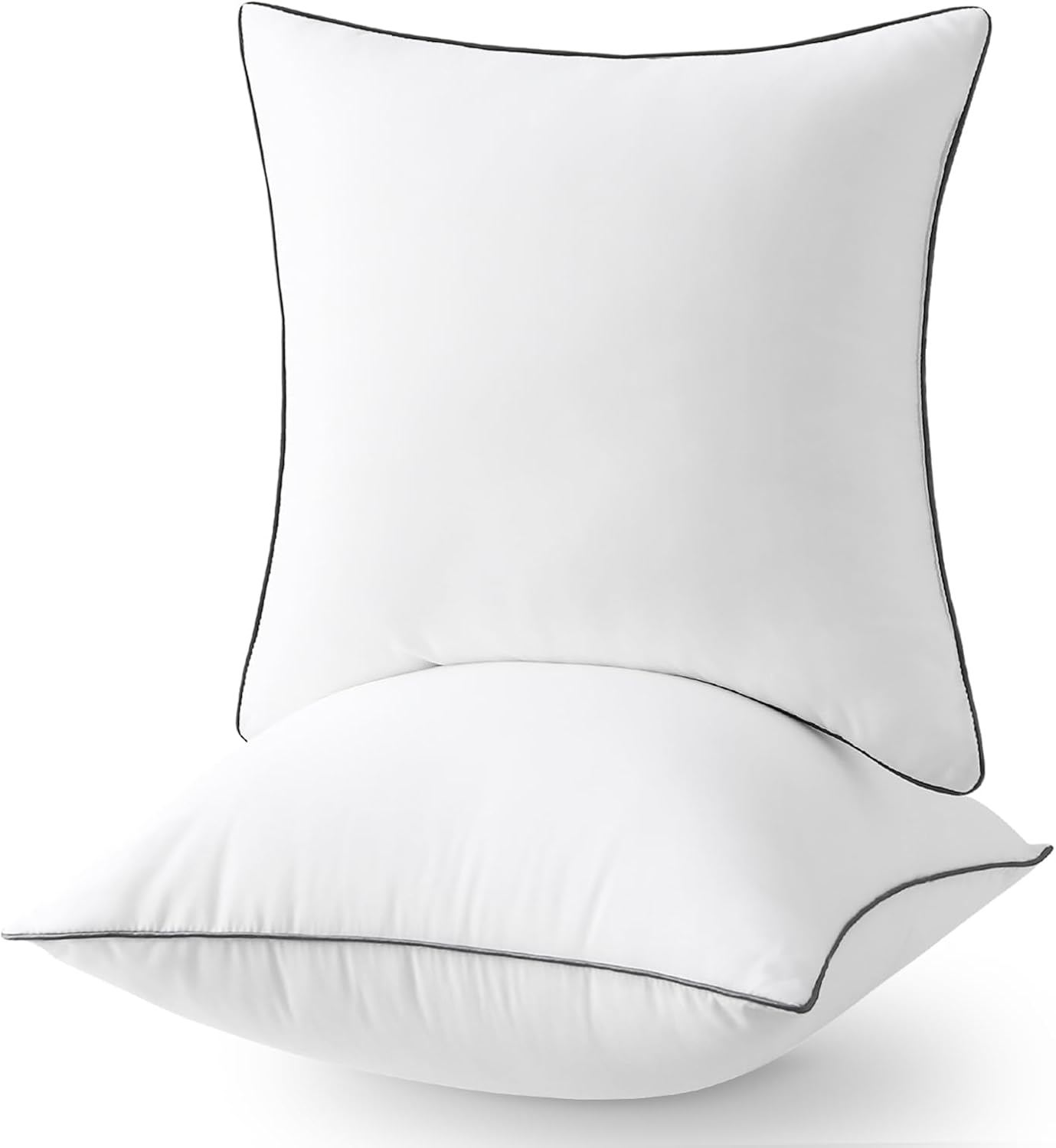 Sasttie 26x26 Pillow Inserts, Euro Pillow Inserts 26 x 26 Set of 2, 26 by 26 Pillow Insert for Bed Couch and Sofa, Machine Washable Decorative Throw Pillows, White